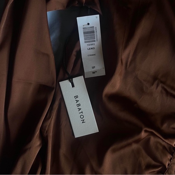 Aritzia Brown Satin Blouse - Picture 2 of 3